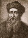 johannes gutenberg (gravure), inventeur de l’imprimerie