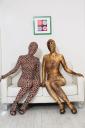 Giraffe et Léopard, zentai animal